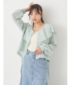 earth music&ecology ラッフルシアードロストブラウス