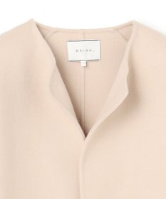 BEIGE， 【WEB限定】PAYSON / ウールリバーノーカラーショートコート