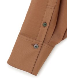 23区 S ウールシアーボイル バンドカラー シャツ