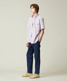 J.PRESS MEN 【クールマックス】サッカーストライプ／マイクロギンガムチェック シャツ/B.D