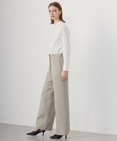 ICB L 【CLASSY.1月号掲載・洗える】 クリーンブロード ボウタイブラウス