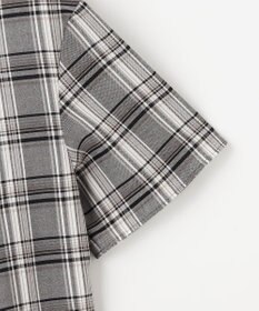 J.PRESS LADIES L シアーストライプ&チェック カットソー