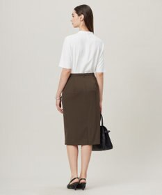 ICB 【洗える】ストレッチジョーゼット ラッフルデザインブラウス