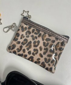 WEGO 総柄メタルクリアポーチ