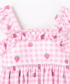 ANY KIDS ギンガム×フルーツ ワンピース水着