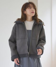 Feroux リバーシブル ムートンボアコート