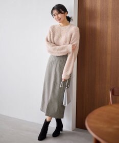 ANY カーリーファンシーニット