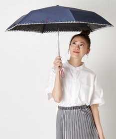 MOONBAT POLO RALPH LAUREN（ポロ ラルフローレン）晴雨兼用日傘 無地 刺繍 遮光率100% 遮熱 UV