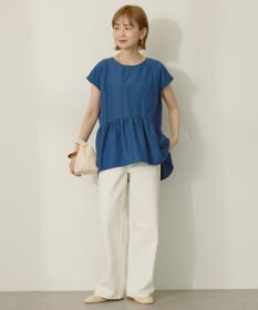 AMERICAN HOLIC ペプラムノースリーブブラウス【WEB限定カラー有り】