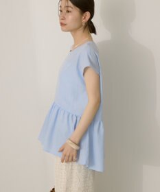 AMERICAN HOLIC ペプラムノースリーブブラウス【WEB限定カラー有り】