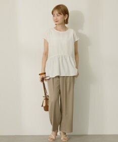 AMERICAN HOLIC ペプラムノースリーブブラウス【WEB限定カラー有り】