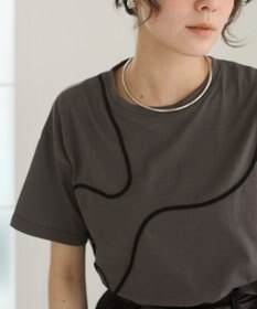 WEGO 【ANGIE VINTAGE】コード刺繍デザインTシャツ
