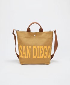 TOPKAPI 【Breath TOPKAPI】シティ プリント キャンバス スクエアトートバッグ / ショルダー付き