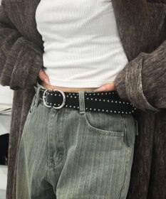 WEGO Lダブルリングスタッズベルト