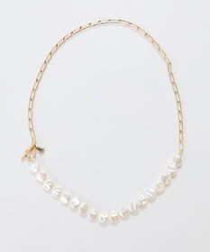 Phoebe メタリックパールチョーカーネックレス/41cm