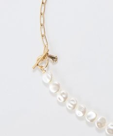 Phoebe メタリックパールチョーカーネックレス/41cm