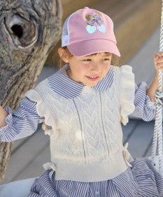 ANY KIDS スパンコール メッシュ キャップ