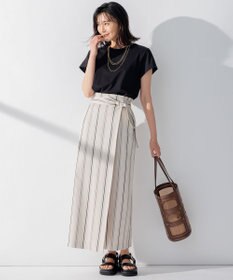 23区 S 【洗える】ALBINIジャージー Aライン Tシャツ