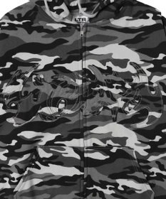 WEGO 【ユニセックス着用ITEM/MLサイズ展開】カモフラグラフィックZIPパーカー