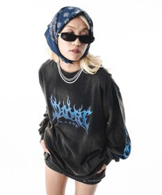 WEGO 【ユニセックス着用ITEM】フレイムグラフィックBIGT（LS）