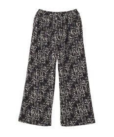 Green Parks セルフカットプリーツ柄パンツ