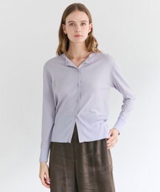 BEIGE， JULIE / コットンシルク クルーネックカーディガン