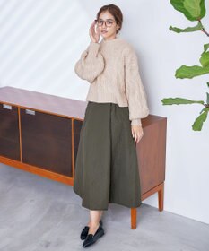 Tiaclasse 【洗える】ケーブルニットプルオーバー