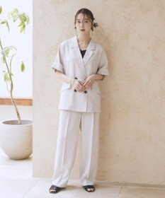 earth music&ecology 【セットアップ対応】リネンライクリラックスパンツ