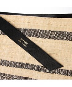 UNBILLION perche マダガスカルラフィアボーダーワンショルダー