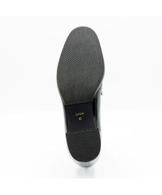 APOM イタリアンレザー ブロックヒールビットローファー45