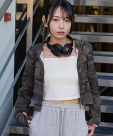 WEGO リブジップパーカー