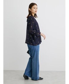 Green Parks シアー刺繍ブラウス