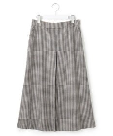 23区 ウールミルドストレッチ チェック フロントタックAラインスカート