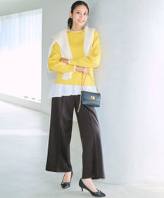 ANY SIS S 【WEB・一部店舗限定】ダブルカラー ニット