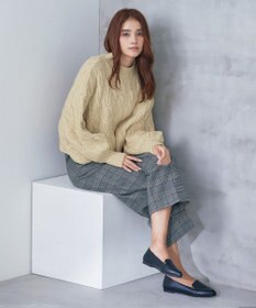 Tiaclasse 【洗える】ケーブルニットプルオーバー