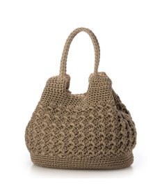 UNBILLION カシュカシュ cachecache / 柄編みベーシックトート カゴバッグ