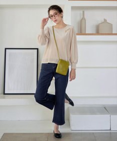 Tiaclasse 【安田美沙子さん/小倉優子さん着用】【洗える】ストレッチワイドデニム