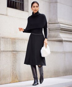 自由区 【洗える】ウールブレンドバルキー ネックウォーマー