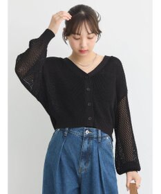 earth music&ecology メッシュカーディガン