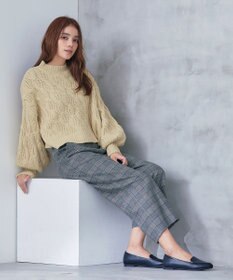 Tiaclasse 【洗える】ケーブルニットプルオーバー