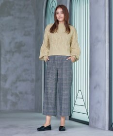 Tiaclasse 【洗える】ケーブルニットプルオーバー