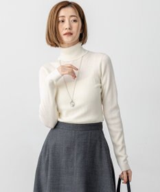 23区 S 【滝沢眞規子さん着用/WEB限定カラーあり】ウーステッドウール リブタートル ニット