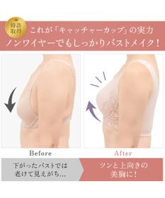 BRADELIS New York 【BRADELIS NewYork peace/ノンワイヤー】綿混トリプルキャッチFITブラ23 ブラデリス 補正 ブラジャー 接触冷感 ノンワイヤー DB123403