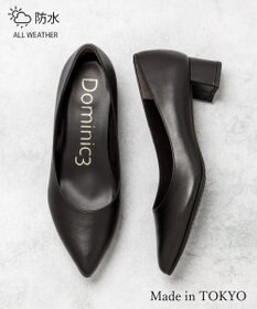 Dominic3 晴雨兼用 ポインテッド レザーパンプス