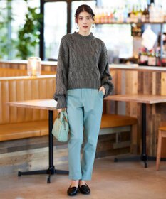 Tiaclasse 【洗える】ケーブルニットプルオーバー