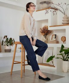 Tiaclasse 【安田美沙子さん/小倉優子さん着用】【洗える】ストレッチワイドデニム