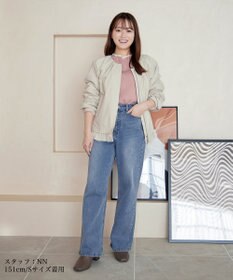 Tiaclasse 【安田美沙子さん/小倉優子さん着用】【洗える】ストレッチワイドデニム