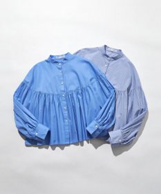 23区 S 【洗える】CANCLINI ギャザー フレア ブラウス