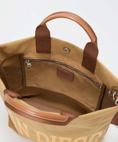 TOPKAPI 【Breath TOPKAPI】シティ プリント キャンバス スクエアトートバッグ / ショルダー付き