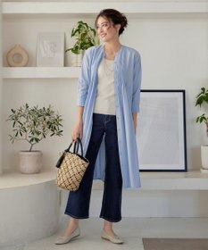 Tiaclasse 【安田美沙子さん/小倉優子さん着用】【洗える】ストレッチワイドデニム